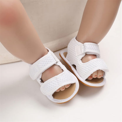 SOFMUO Baby Girls Boys Sparkly Bowknot Sandals Premium Soft Anti-Slip Rubber Sole Infant Summer Outdoor Shoes Toddler First Walkers