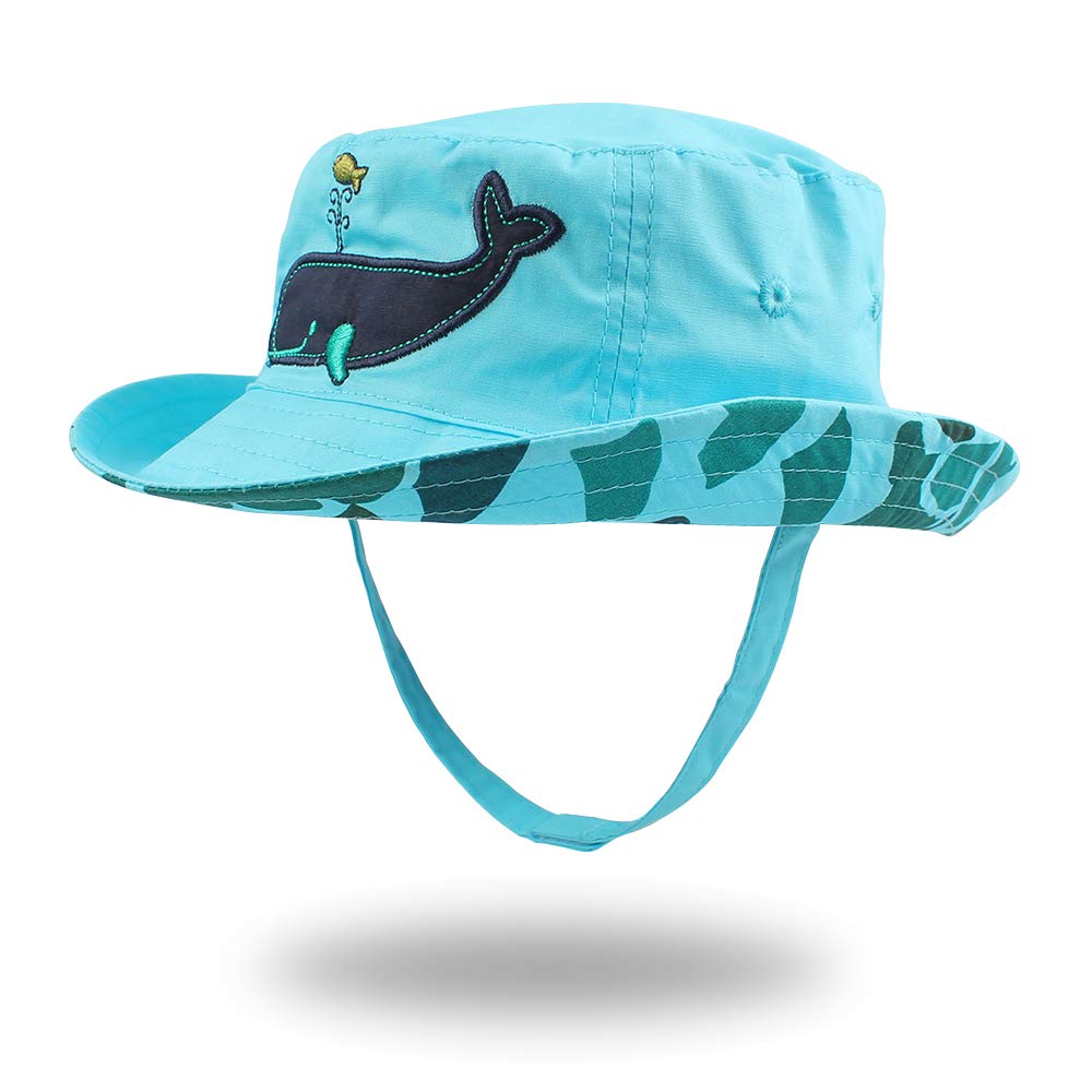 JANGANNSA Dinosaur Baby Boys Sun Hat Cotton Toddler Girls Bucket Hats Summer Sun Protect Cap for Kids