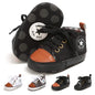 Meckior Toddler Baby Boys Girls High Tops Ankle Sneakers Soft Anti-Slip Sole PU Leather Moccasins Infant Newborn Prewalker First Walking Crib Shoes