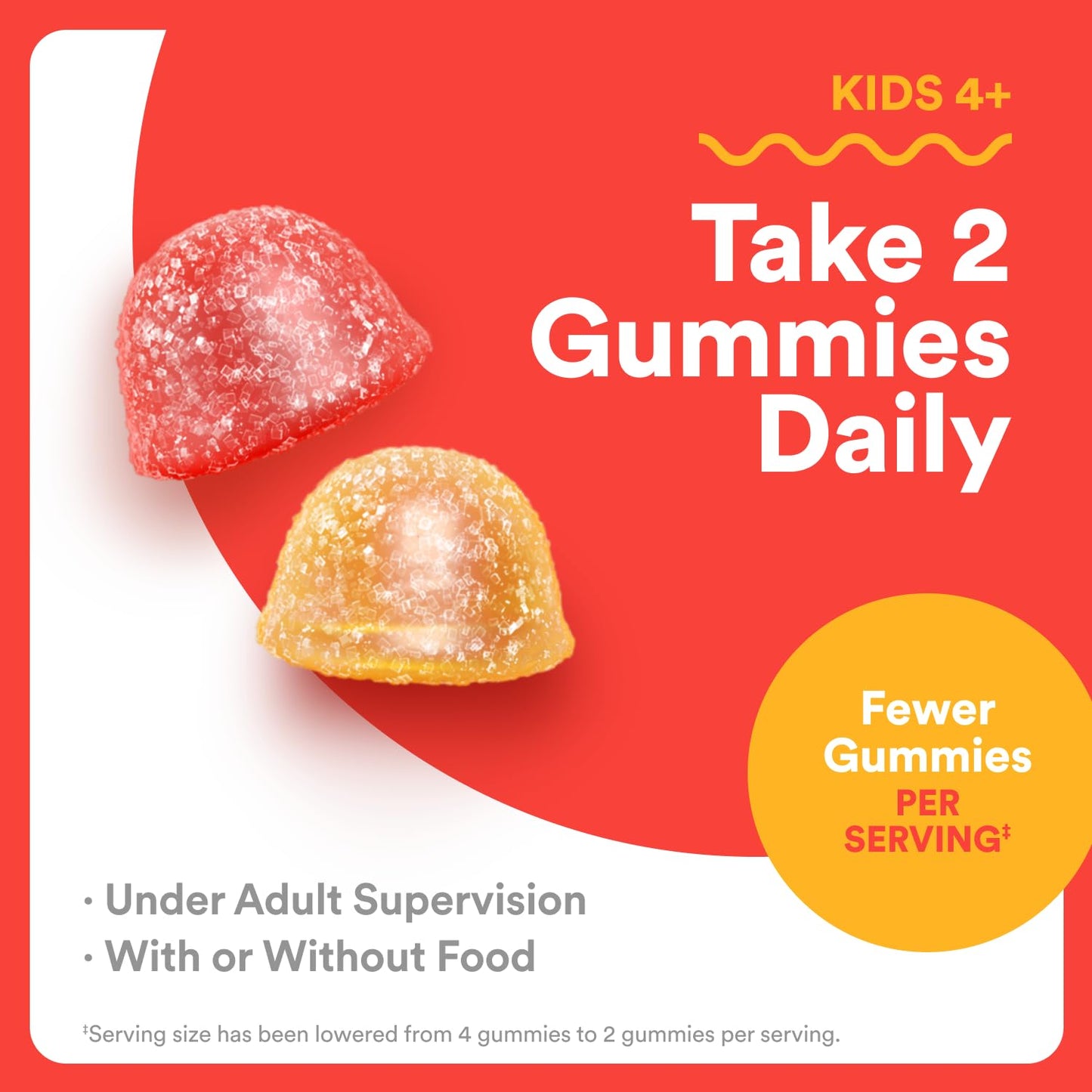 SmartyPants Kids Multivitamin Gummies: Omega 3 Fish Oil (EPA/DHA), Vitamin D3, C, Vitamin B12, B6, A, K & Zinc for Immune Support, Biotin, Gluten Free, Three Fruit Flavors, 120 Count (30 Day Supply)