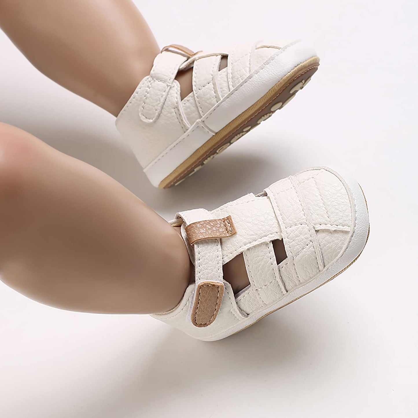 SOFMUO Baby Girls Boys Sparkly Bowknot Sandals Premium Soft Anti-Slip Rubber Sole Infant Summer Outdoor Shoes Toddler First Walkers