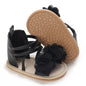 Timatego Infant Baby Girls Summer Sandals Anti-Slip Soft Sole with Flower Toddler First Walkers Crib Dress Shoes