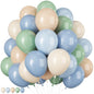 White Sand Gold Balloons Set, 12 Inch Double Stuffed Blush Beige Boho Party Balloons with Metallic Chrome Gold Neutral Cream Nude Latex Balloon for Birthday Baby Bridal Shower Wedding Party Decoration