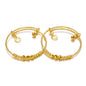 Ethlyn 2Pcs/Lot Kids Jewelry Gold Plated Adjustable Beads Bracelet Bangle Birthday Christmas Gifts for Girls 4years old