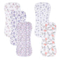 5 Pack Cotton Baby Burp Cloths Extra Absorbent Soft for Baby Boys and Girls (Pink-2)