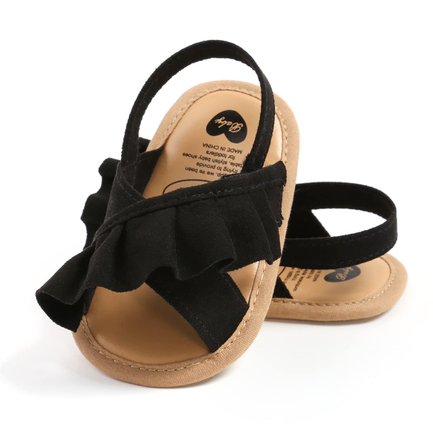 myppgg Baby Boys Girls Summer Sandals Non-Slip Soft Sole Infant Slippers Cotton Crib Shoes for Toddler First Walkers