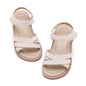 Felix & Flora Toddler Girls Sandals Soft Rubber Flats Summer Baby Flower Girl Shoes.