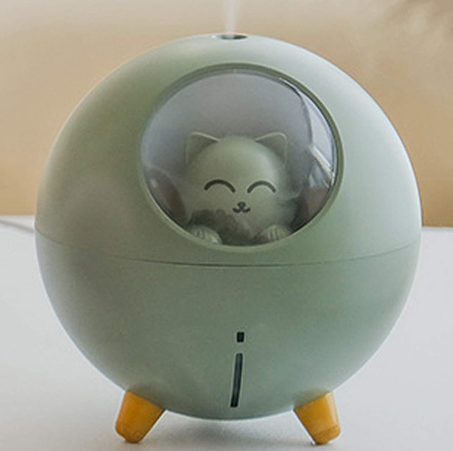 Lovely Quiet Mini Humidifier for Nursery - 7-Color Light, 2 Spray Modes, Auto Shut Off (White)