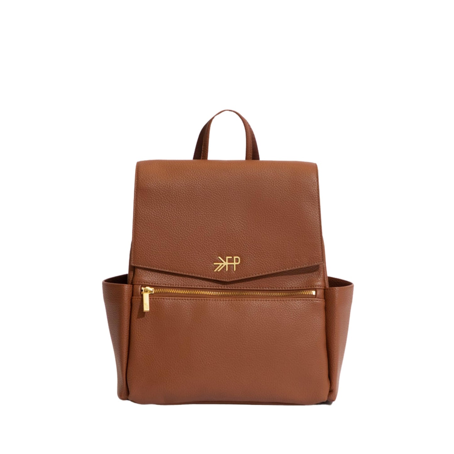 Freshly Picked Mini Classic Diaper Bag Backpack, Vegan Leather Baby Diaper Bag, Backpack Diaper Bag for Women (Aspen)