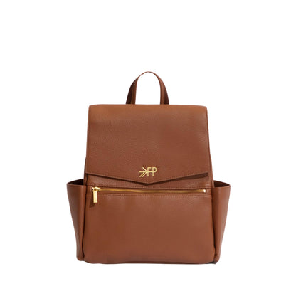 Freshly Picked Mini Classic Diaper Bag Backpack, Vegan Leather Baby Diaper Bag, Backpack Diaper Bag for Women (Aspen)