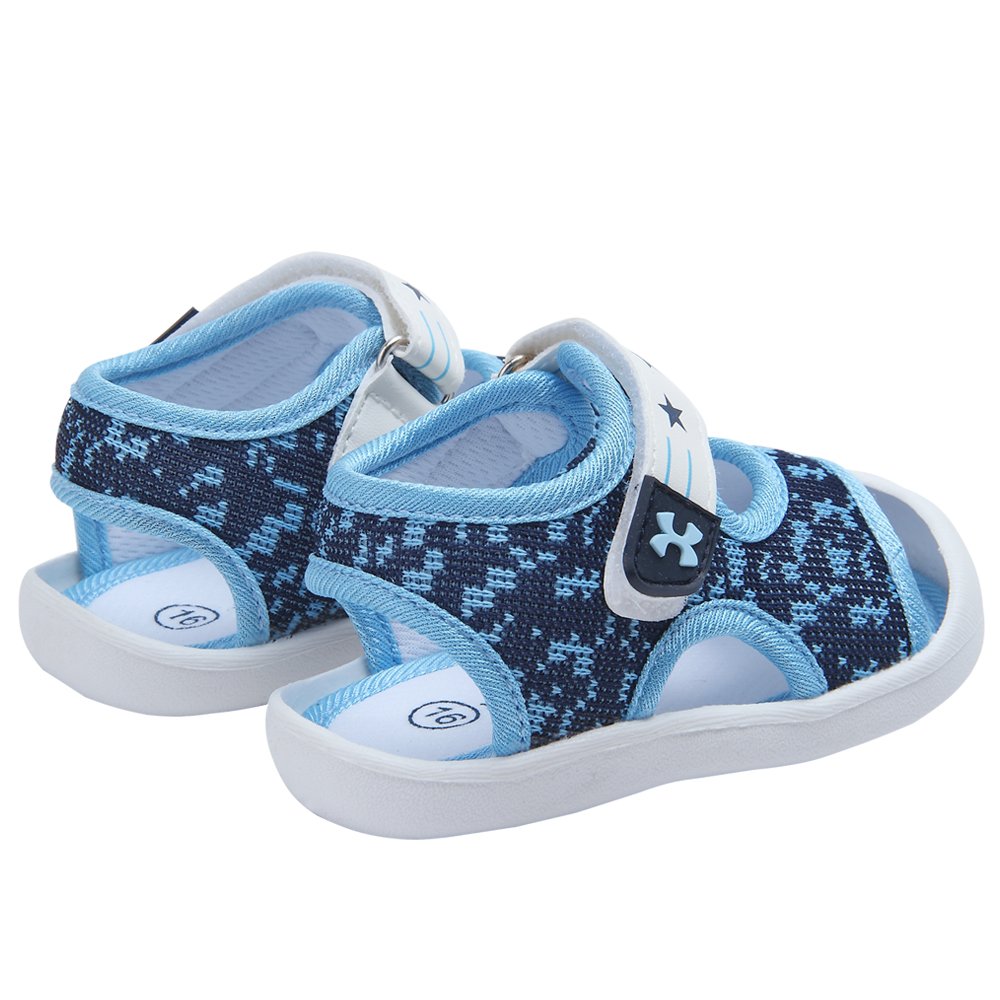 Baby Summer Sandals Breathable Mesh Rubber Sole Non-Slip Outdoor Shoes for Boys and Girls 9-30 Months