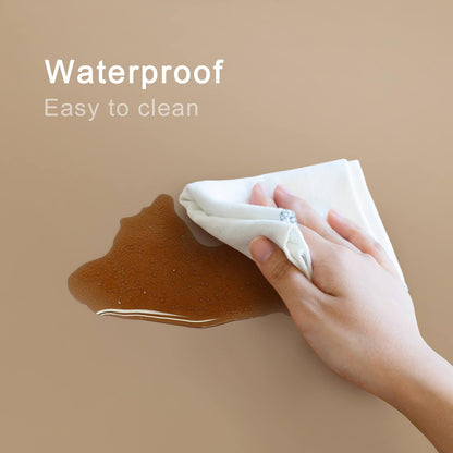 2 Pack Baby Leather Changing Mat, Waterproof Portable Diaper Changing Pad for Home, Wipeable Foldable Baby Travel Mat Fits Perfectly in Diaper Bag, 30 x 17 inches, Off White and Blue