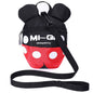 ﻿Baby Toddler Leash Baby Leash Backpack Little Kid Boys Girls Anti-Lost Travel Bag Harness Reins Cute Cartoon Backpacks with Safety Leash for Baby Backpack Leash for Toddlers 1-5 Years(Black red)