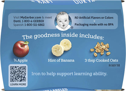 Gerber Natural for Baby 2nd Foods (Apple Banana with Oatmeal)