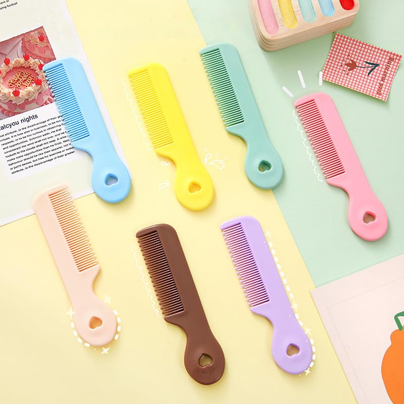 1 Pack Of 4 Round Colorful Tip Bristles Baby Cute Comb Baby Grooming For Sensitive Scalp Skin, for Nursery Newborn Infant Girl Boy Kids Comb Baby，Grooming and Healthcare Kits