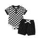 Newborn Baby Boy Girl Clothes 3 6 9 12 18 Months Ribbed Knit Short Sleeve Romper Shorts Set Infant Summer Outfits