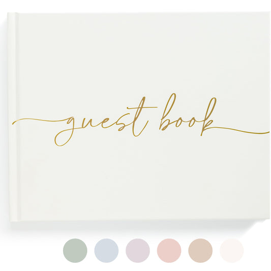 Lamare Elegant Blank Page Wedding Guest Book – The Perfect Polaroid Guest Book for Wedding Receptions, Birthdays, Baby Showers, and Special Events – A Stylish Sign-in Book for Guests