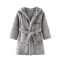 YOLIA Boys Girls Robes Kids Hooded Sleepwear Soft Fleece Bathrobes Cute Housecoat Gowns
