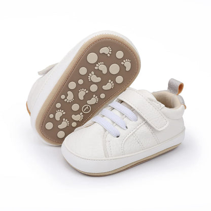 E-FAK Baby Shoes Boys Girls Infant Sneakers Non-Slip Rubber Sole Toddler Crib First Walker Shoes