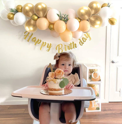 Sage Green Gold White Party Balloons, 50Pcs Sage Green and Gold Confetti Party Balloons For Birthday Baby Shower Engagement Wedding Anniversary Party Decorations
