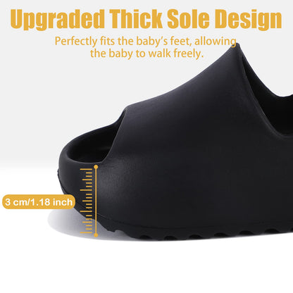 bolukets Toddler Little Kids Slides Sandals, Summer Slip On Lightweight Slippers for Boys and Girls, Beach Pool Anti-Slip Water Shoes Indoor Outdoor Sandals