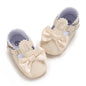 Baby Girl Mary Jane Flats Dress Shoes - Infant Newborn Shoes Anti-Slip Soft PU Leather Party School Wedding Princess Baby Girl Shoes 0-18M