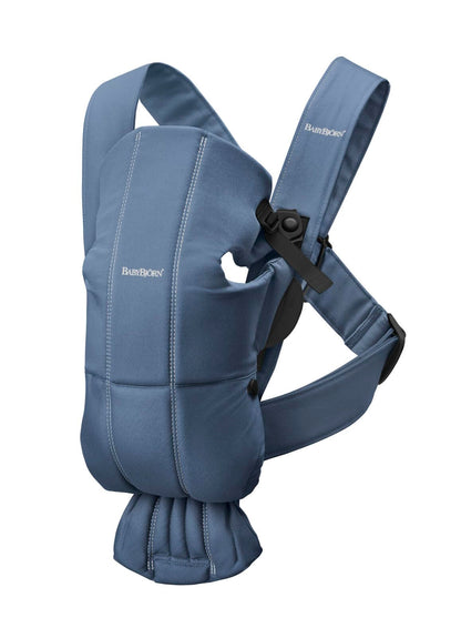 BabyBjörn Baby Carrier Mini, 3D Jersey, Light Beige | Newborn Carrier (7-25 lbs), Ergonomic, Easy-to-Use