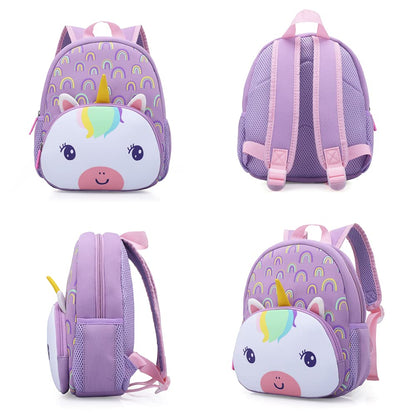 KK CRAFTS Preschool Backpack Toddler Neoprene Animal Schoolbag Lunch backpack for Kids Boys Girls(Dinosaur)