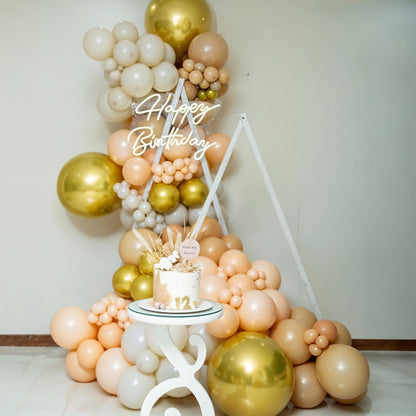 Neutral Balloons Arch Kit, Pink Beige Boho Balloons Garland with Double Stuffed Sand White Balloon for Baby Shower Birthday Wedding Bridal Shower Party Decorations