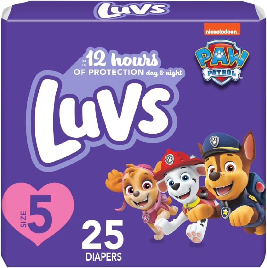 Luvs Size 3 Baby Diapers, Platinum Protection Bluey Diapers for Day & Night, Size 3, 104 Count (Packaging May Vary)