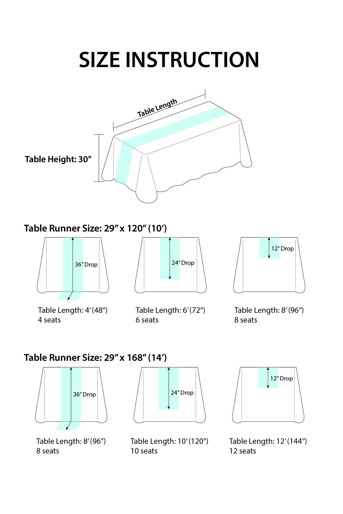 Ling's Moment Sheer Chiffon Table Cloth & Runner Set for 3x4ft Rectangle Table Decor in Dusty Rose & Blush for Wedding Reception and Parties