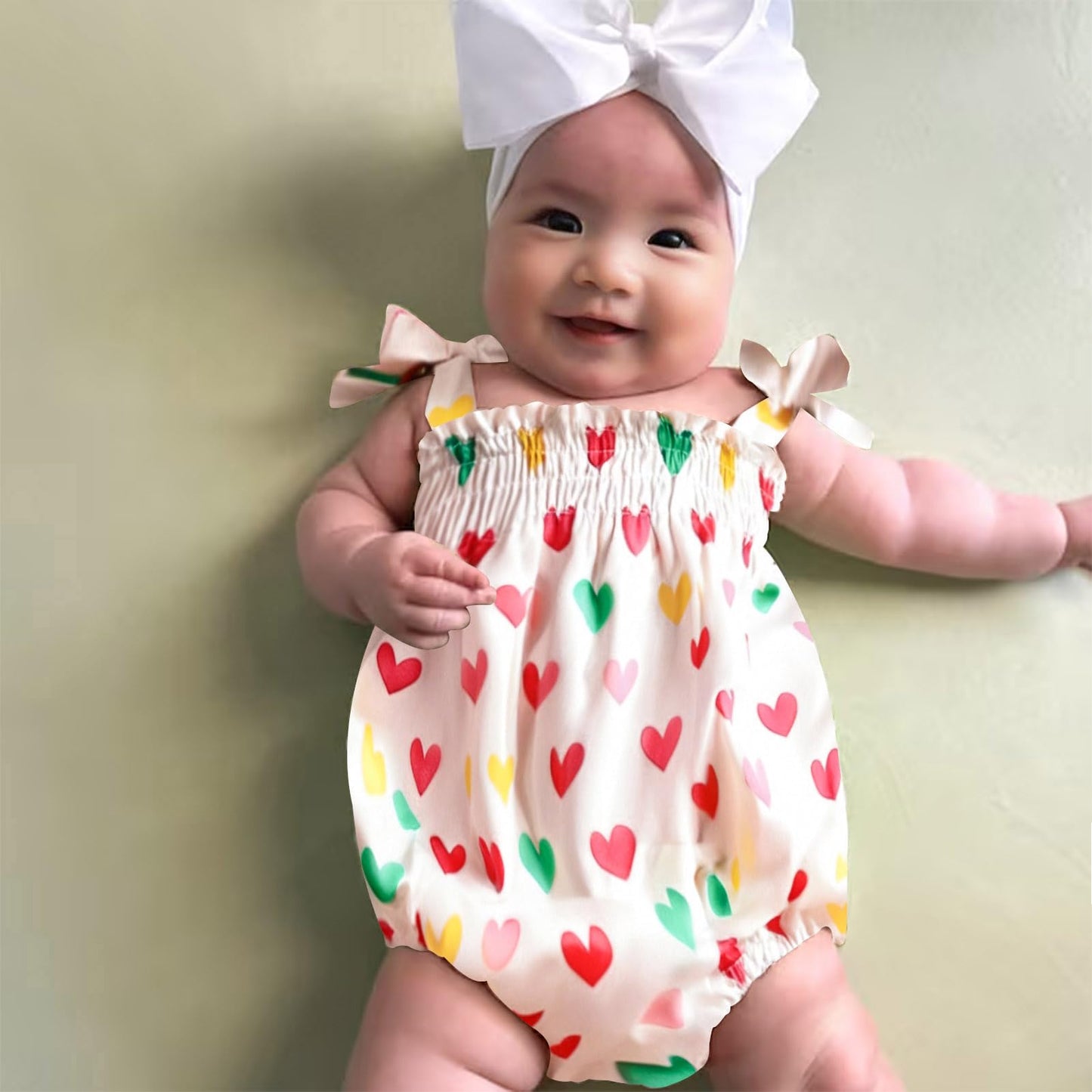 Baby Girl Summer Clothes Newborn Girl Outfits Cute Strap Baby Girl Romper Jumpsuit Infant Floral One Piece Bodysuit