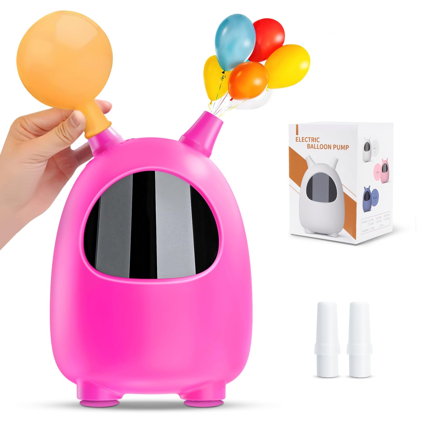 Balloon Pump Electric, SPLAKS Balloons Inflator Air Pump Portable Balloon Blower for Garland Arch, Party Decoration