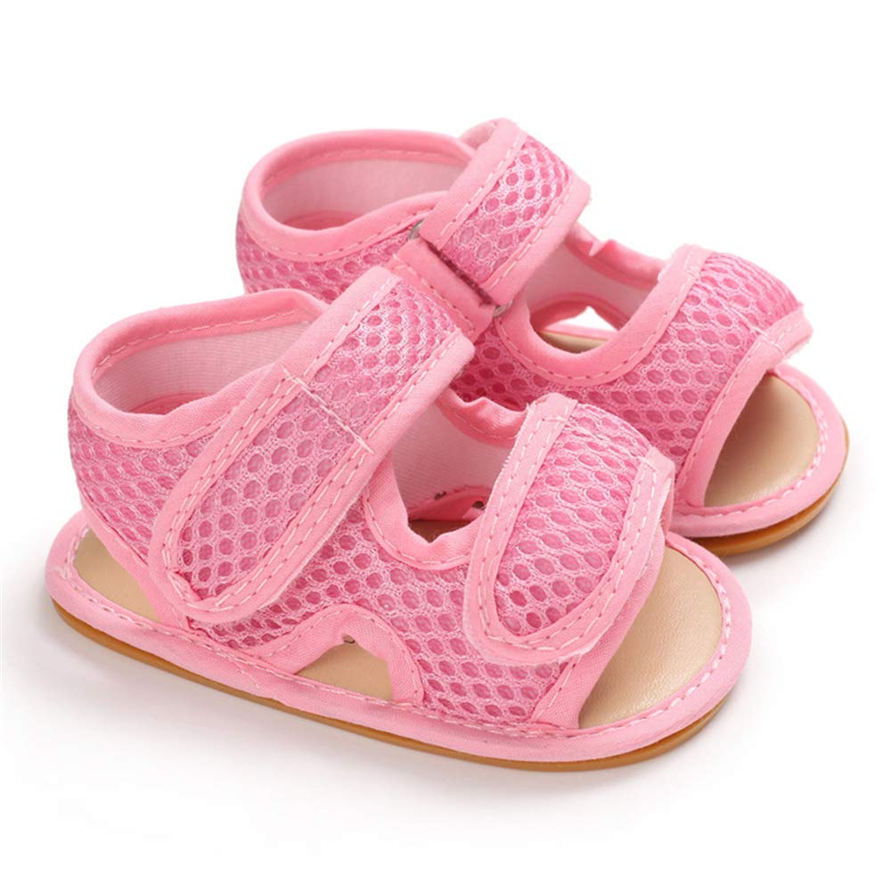 Timatego Baby Boys Girls Sandals Non Slip Soft Sole Outdoor Athletic Shoes Infant Toddler First Walker Crib Summer Shoes 3-18 Months