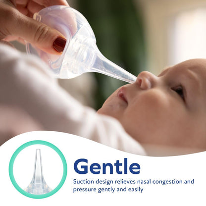 Dr. Talbot's Nasal Aspirator for Babies - Silicone - with Storage Case - Blue Elephant