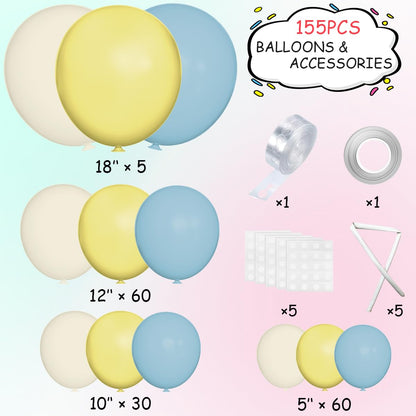 155Pcs Sage Green White Gold Balloon Garland Arch Kit with Gold Confetti Balloons for Graduation Baby Shower Decor Happy Birthday Party Wedding Jungle Decorations