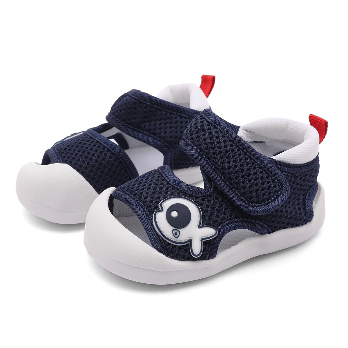 Baby Summer Sandals Breathable Mesh Rubber Sole Non-Slip Outdoor Shoes for Boys and Girls 9-30 Months