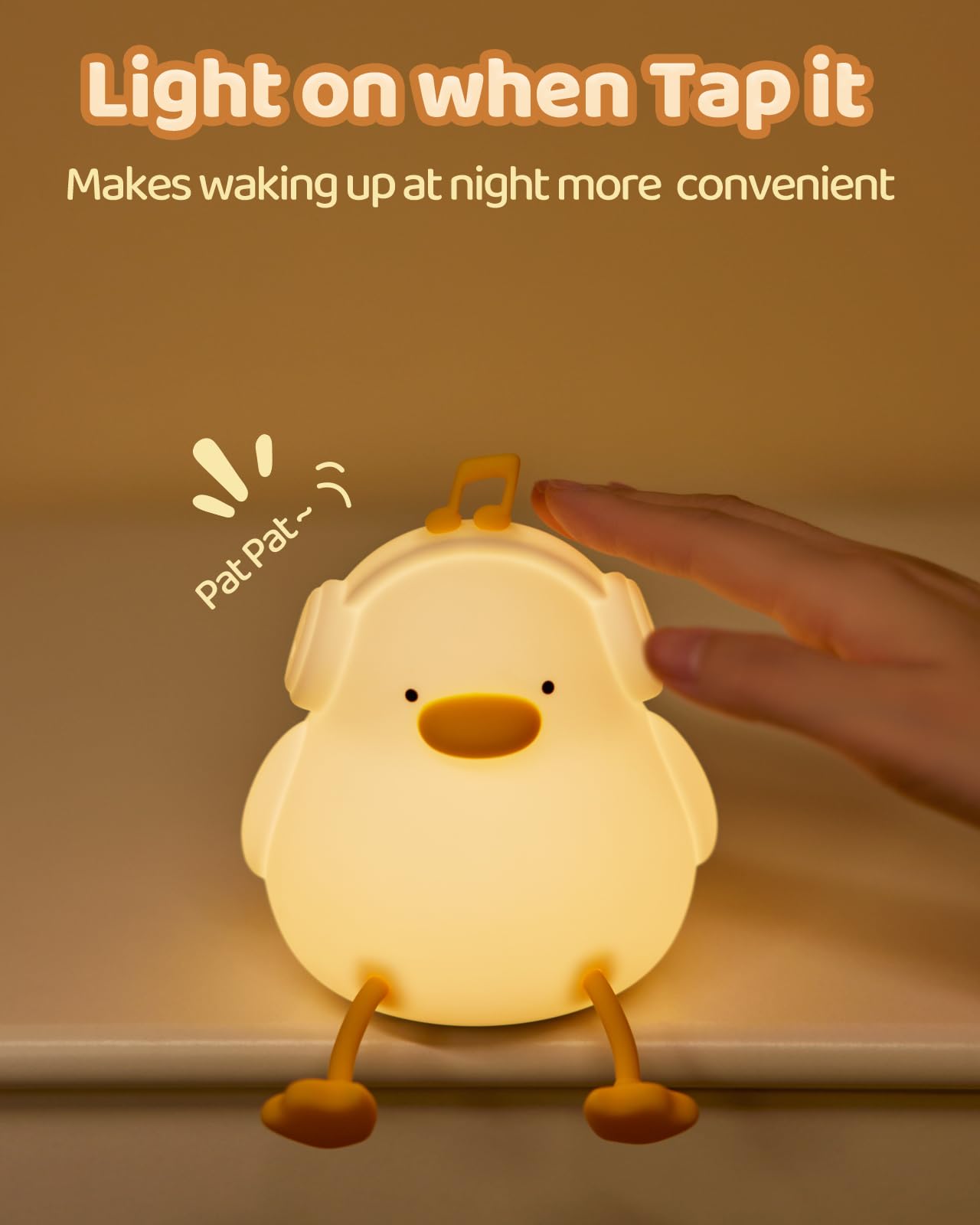 Panda Night Light, Cute Squishy Dimmable Lamp for Kids, Toddler and Baby Room, Bedroom Light