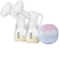 NCVI Double Electric Breast Pump XB-8122-2 with 4 Modes 9 Levels, Breastfeeding Pump with 21/24mm Flanges, Rechargeable Milk Pump Ultra-Quiet for Home & Travel, LED Touchscreen