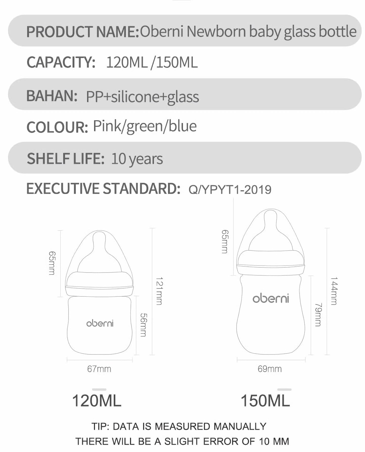Glass Baby Bottles,Anti Colic Breastfeeding Bottle with Natural Response Nipple Size S,Wide Neck Slow Flow Baby Bottle for Baby,Newborn,Preemie 0-3 0-6 Month,BPA Free (Pink, 1 Pack, 5 Ounce)