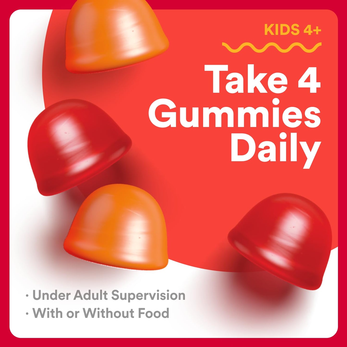 SmartyPants Kids Multivitamin Gummies: Omega 3 Fish Oil (EPA/DHA), Vitamin D3, C, Vitamin B12, B6, A, K & Zinc for Immune Support, Biotin, Gluten Free, Three Fruit Flavors, 120 Count (30 Day Supply)