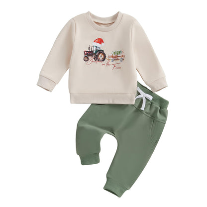 Toddler Baby Mama's Boy Clothes Long Sleeve Sweatshirts Jogger Pant Newborn Boys 2 Piece Outfits Fall Winter