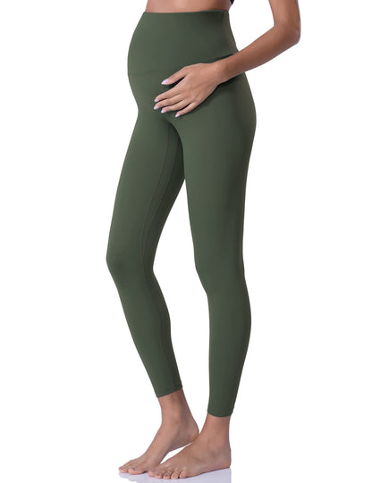 POSHDIVAH Women's Maternity Leggings Over The Belly Pregnancy Yoga Pants Active Wear Workout Leggings