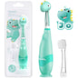Papablic Toddler Sonic Electric Kids Toothbrush for Ages 1-3 Years, Baby Electric Toothbrush with Cute Penguin Cover and Smart LED Timer, 2 Brush Heads (Pippin)