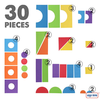 Large Building Foam Blocks for Toddlers – Giant Jumbo Big Building Blocks (30 Pieces)