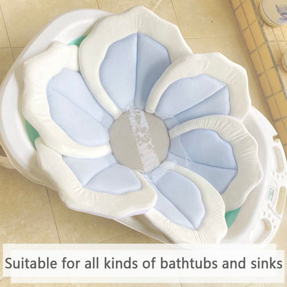 Baby Bath Pad for Infant Bathtub Sink - Flower Mat Tub Lounger - Petal Soft Supports Newborn Bathing Insert Seat - 31" (Pink)