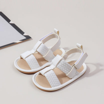 Infant Boys Girls Sandals, Summer Baby Rubber Soles Non-Slip PU Leather Sandals, Newborn Toddler Prewalker First Walking Beach Outdoor Shoes,Infant Toddler Unisex Summer Shoes for babies