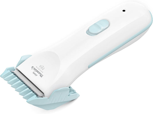 Little Martin's Baby Hair Clipper - Professional Quiet Baby Hair Trimmers - Rechargeable Waterproof Grooming Kit Safety for Toddlers & Kids (Blue)