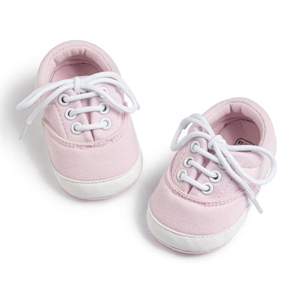 Morbido Infant Baby Boys Girls Canvas Sneaker Toddler Slip On Anti Skid Newborn First Walkers Candy Shoes for 0-18 Months