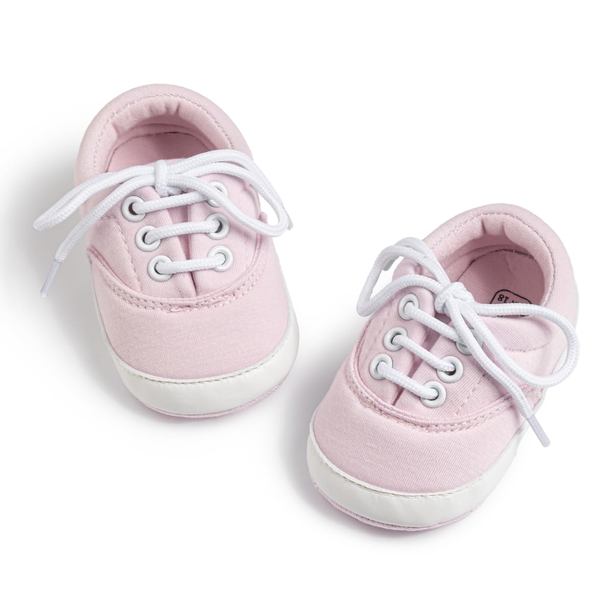 Morbido Infant Baby Boys Girls Canvas Sneaker Toddler Slip On Anti Skid Newborn First Walkers Candy Shoes for 0-18 Months